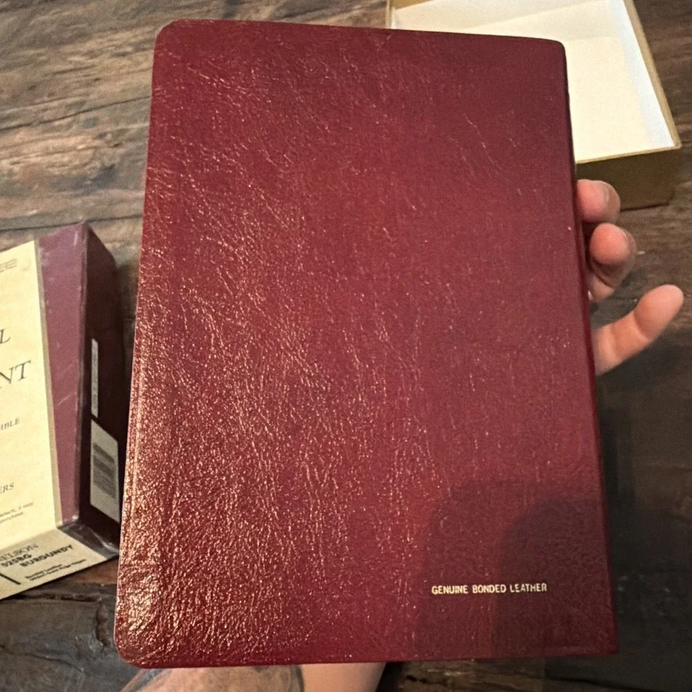 NELSON GIANT PRINT REFERENCE BIBLE / BURGANDY LEATHERFLEX / RED LETTER EDITION